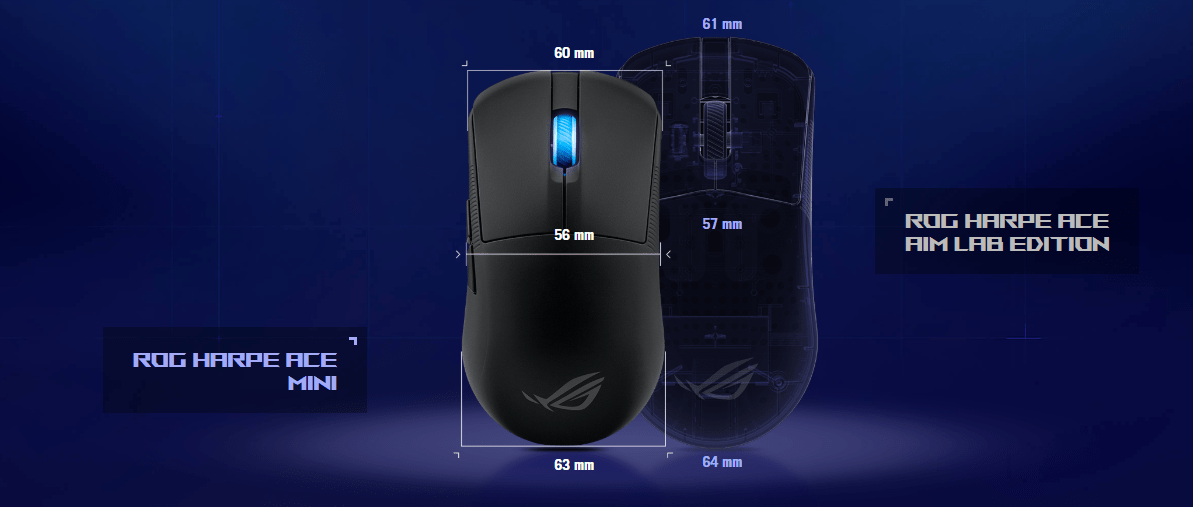 Chuột Gaming Asus ROG Harpe Ace Mini White 3