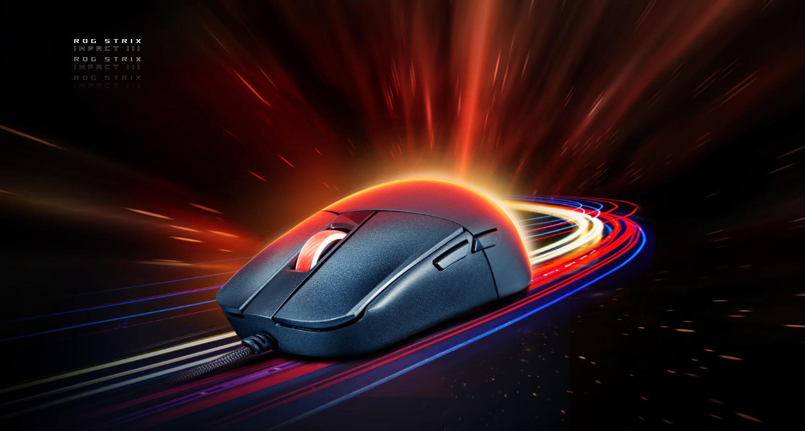 Chuột gaming Asus ROG Strix Impact III WL _ 90MP03D0-BMUA00 ảnh 1