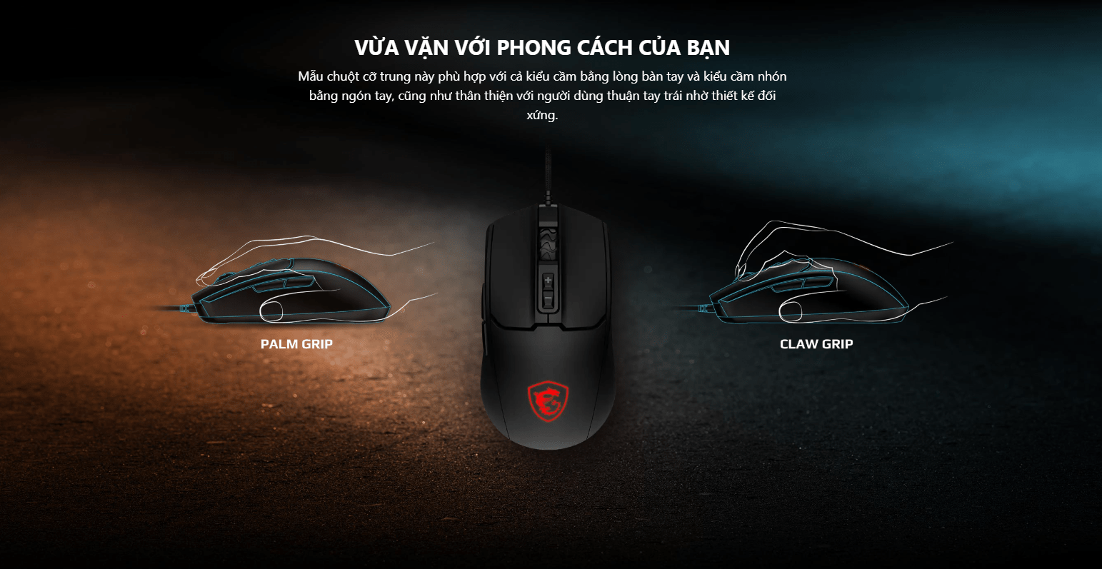 Chuột Gaming có dây MSI FORGE GM100 4