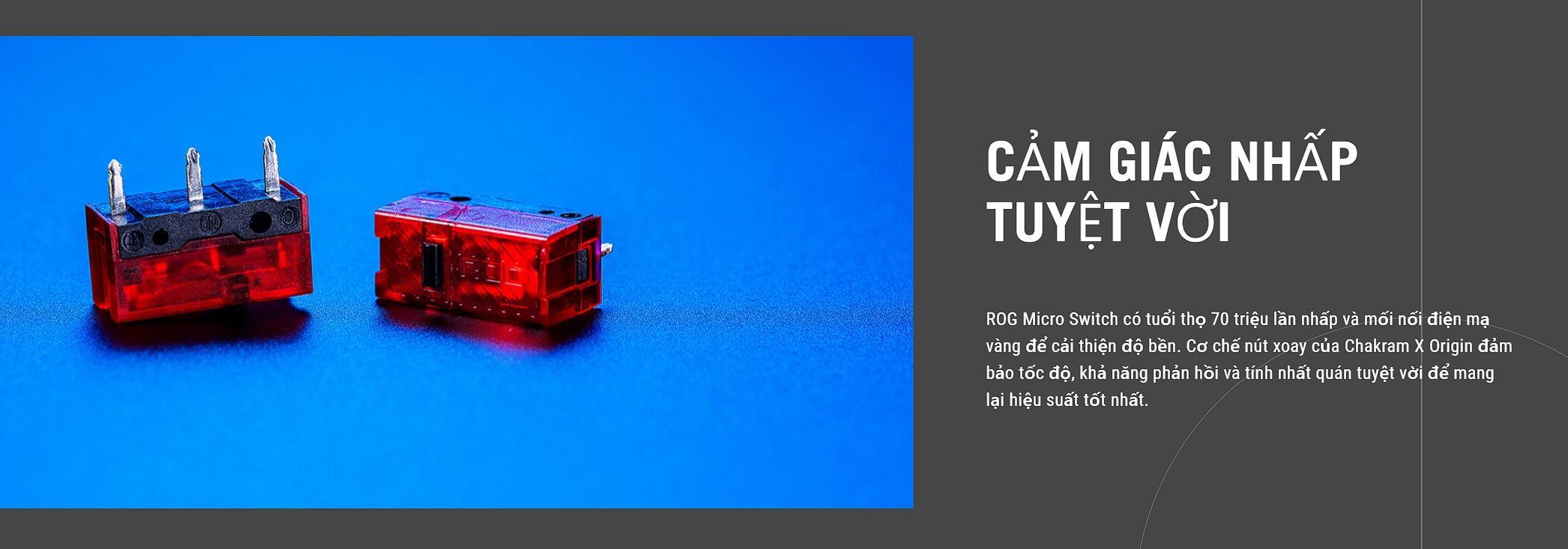 Chuột Gaming không dây ASUS ROG Chakram X Origin (RGB Wireless + Bluetooth + USB) - 90MP02N1-BMUA00