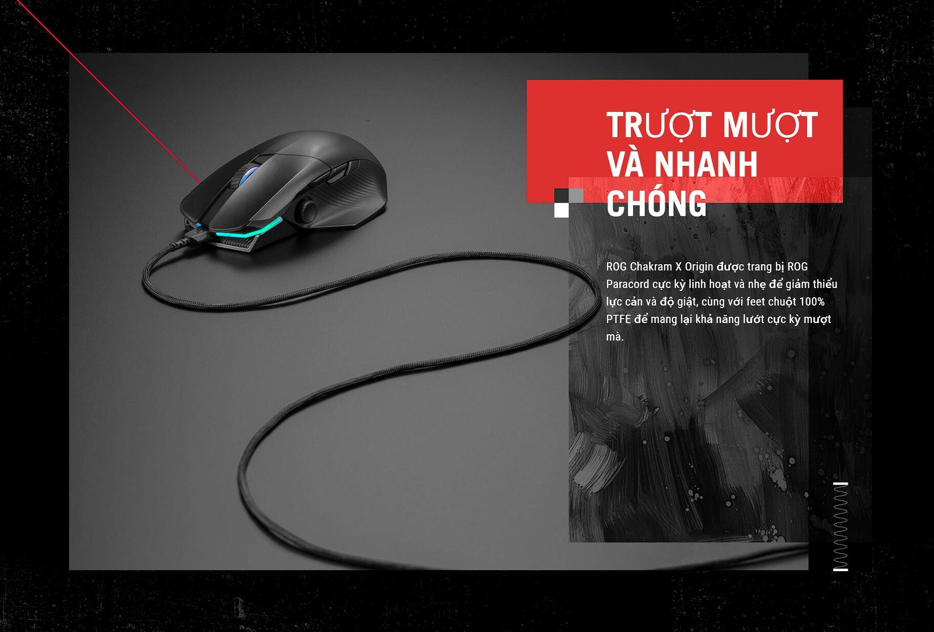 Chuột Gaming không dây ASUS ROG Chakram X Origin (RGB Wireless + Bluetooth + USB) - 90MP02N1-BMUA00