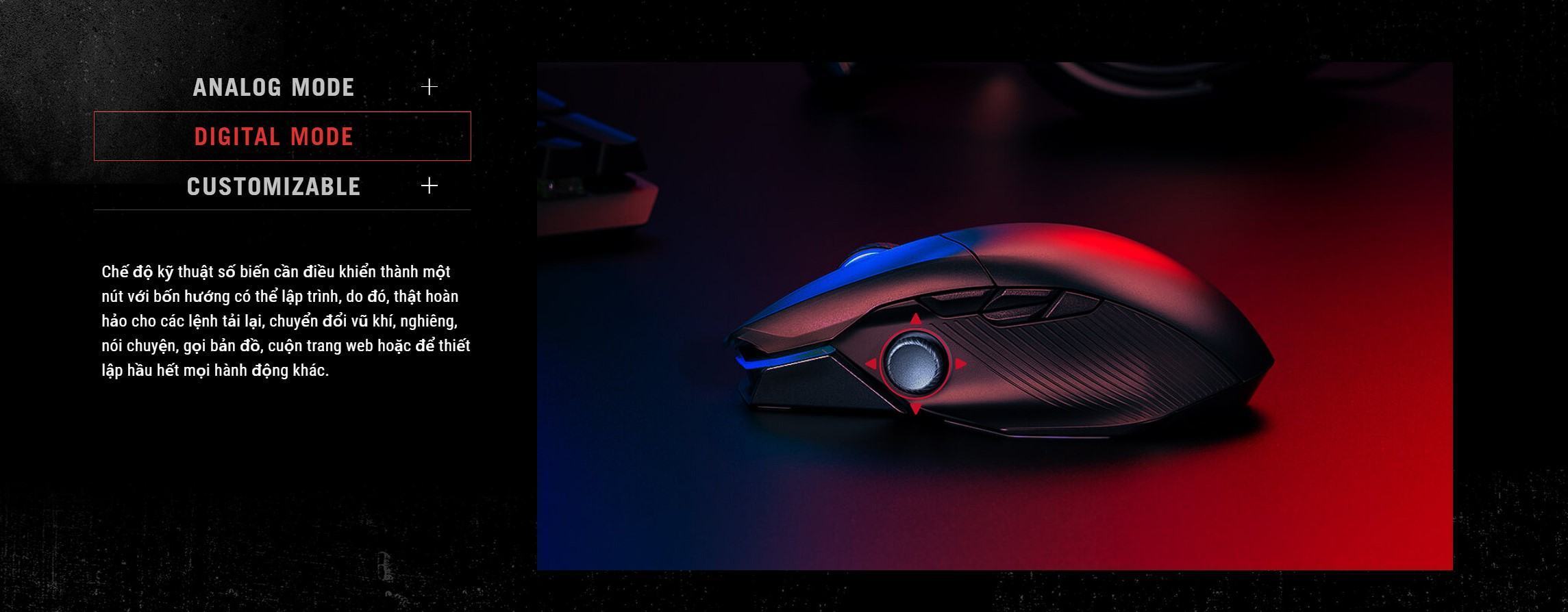 Chuột Gaming không dây ASUS ROG Chakram X Origin (RGB Wireless + Bluetooth + USB) - 90MP02N1-BMUA00