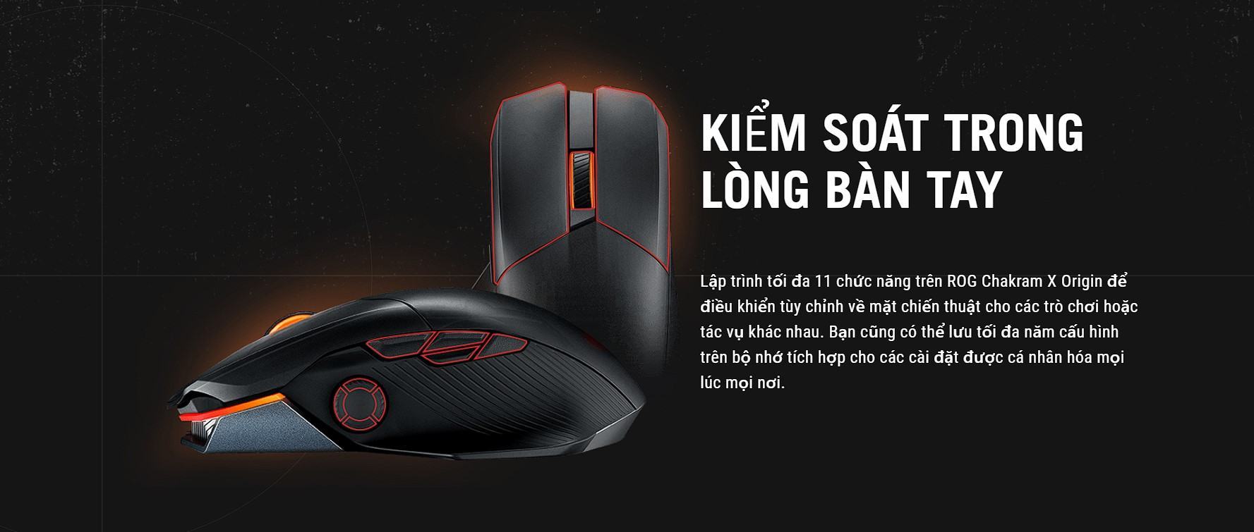 Chuột Gaming không dây ASUS ROG Chakram X Origin (RGB Wireless + Bluetooth + USB) - 90MP02N1-BMUA00