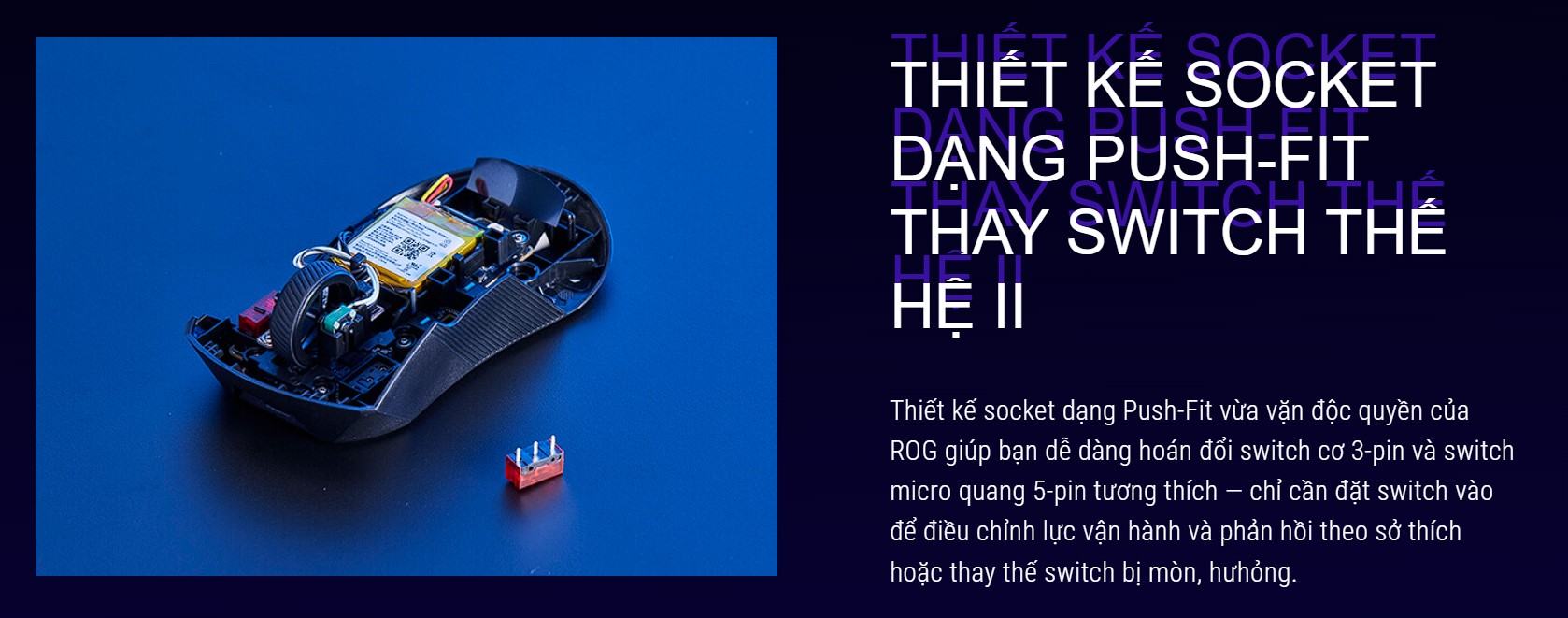 Chuột Gaming không dây ASUS ROG Gladius III Wireless AimPoint White 90MP02Y0-BMUA10