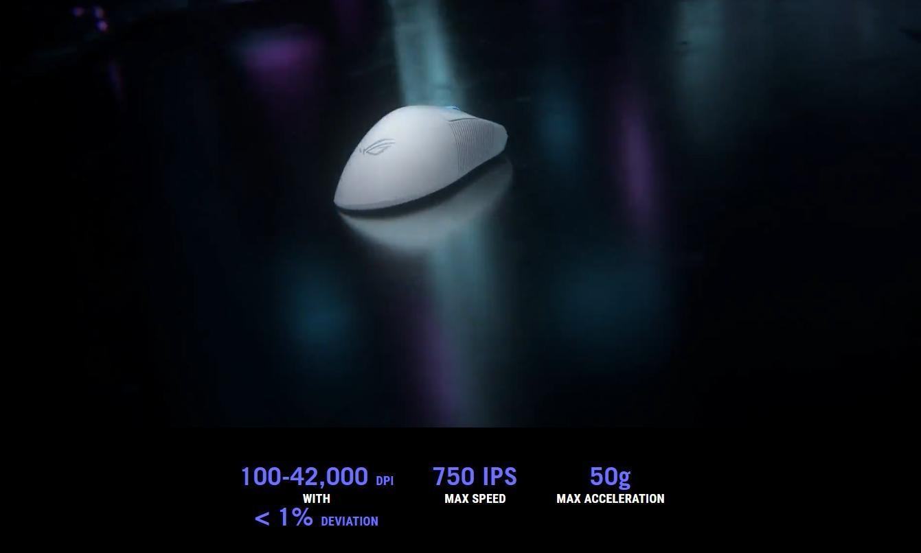 Chuột Gaming không dây Asus ROG Keris II Ace White ảnh 3