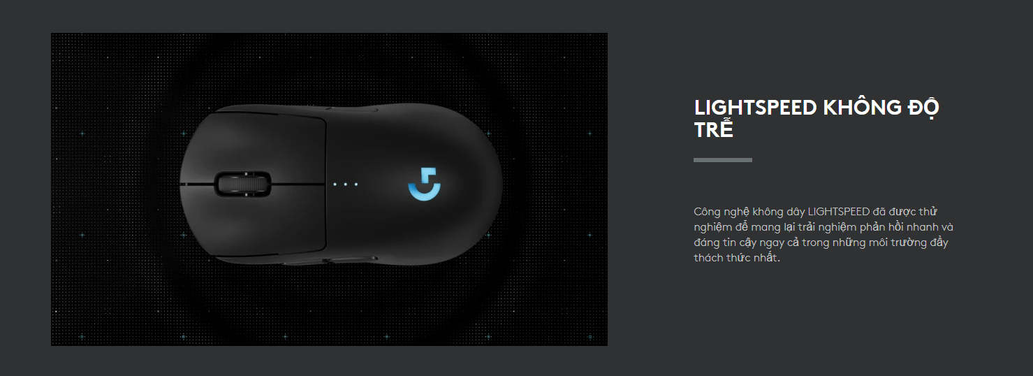 Chuột Gaming không dây Logitech Pro 2 LightSpeed Đen 4
