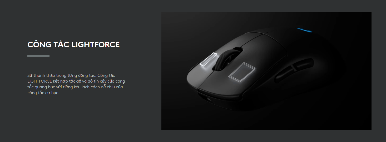 Chuột Gaming không dây Logitech Pro 2 LightSpeed Trắng 5