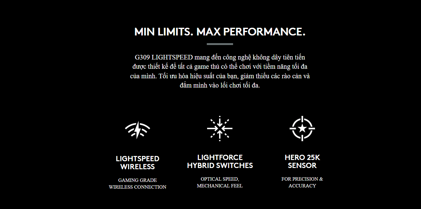 Chuột Gaming Logitech G309 LightSpeed Wireless White 2