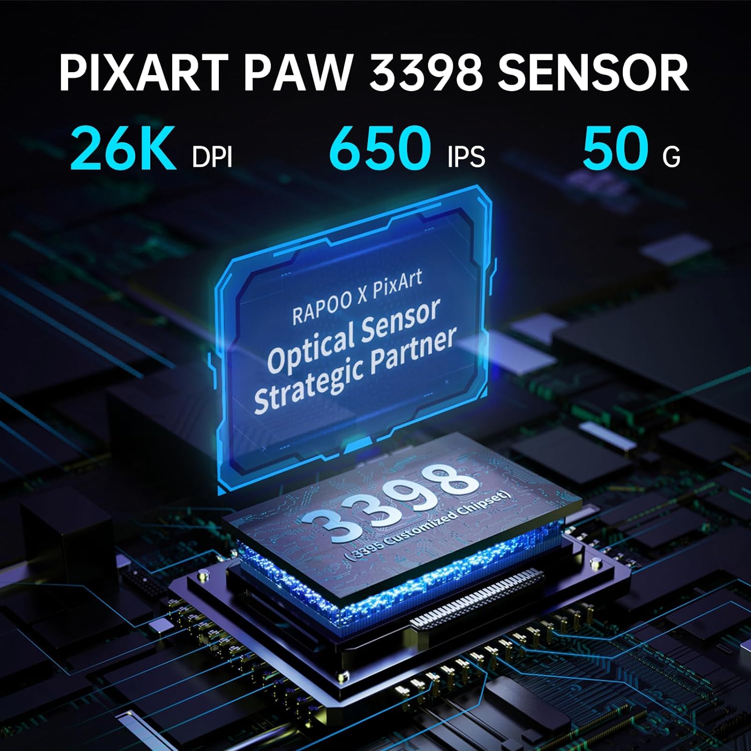 Chuột Gaming Rapoo VT9Pro Light Blue 3