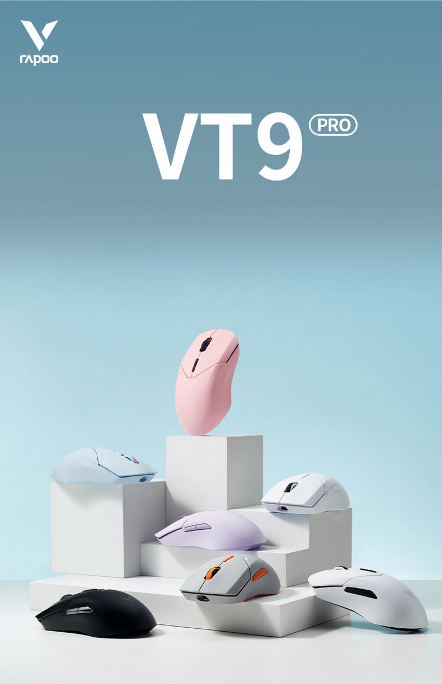 Chuột Gaming Rapoo VT9Pro Light Grey 1