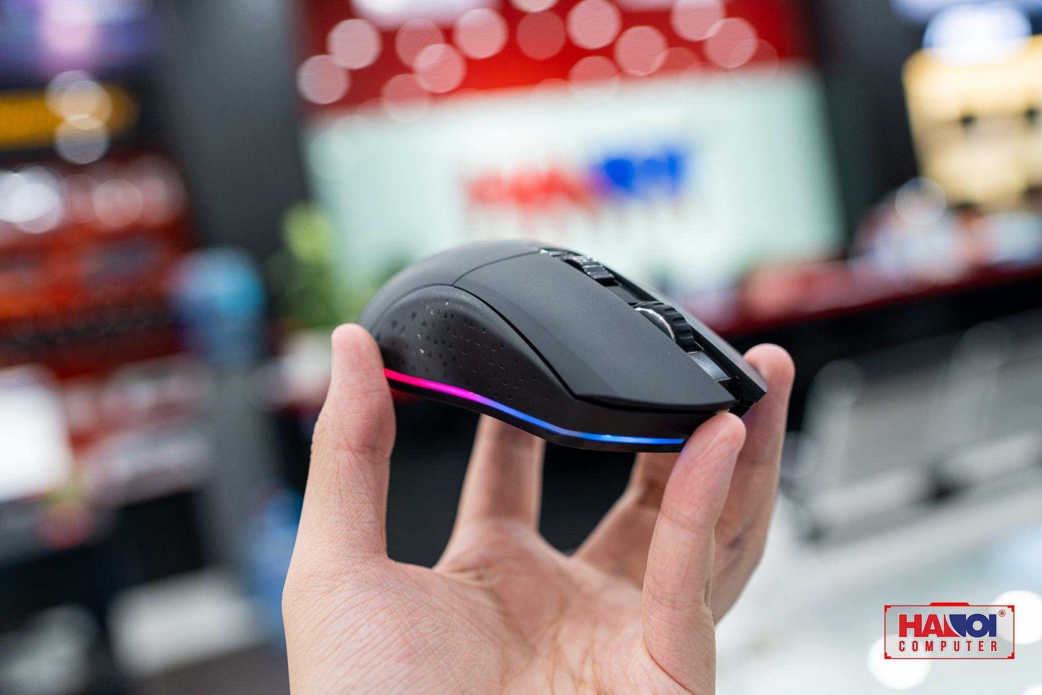 Chuột không dây Dareu EM901X đen (USB/RGB)  3