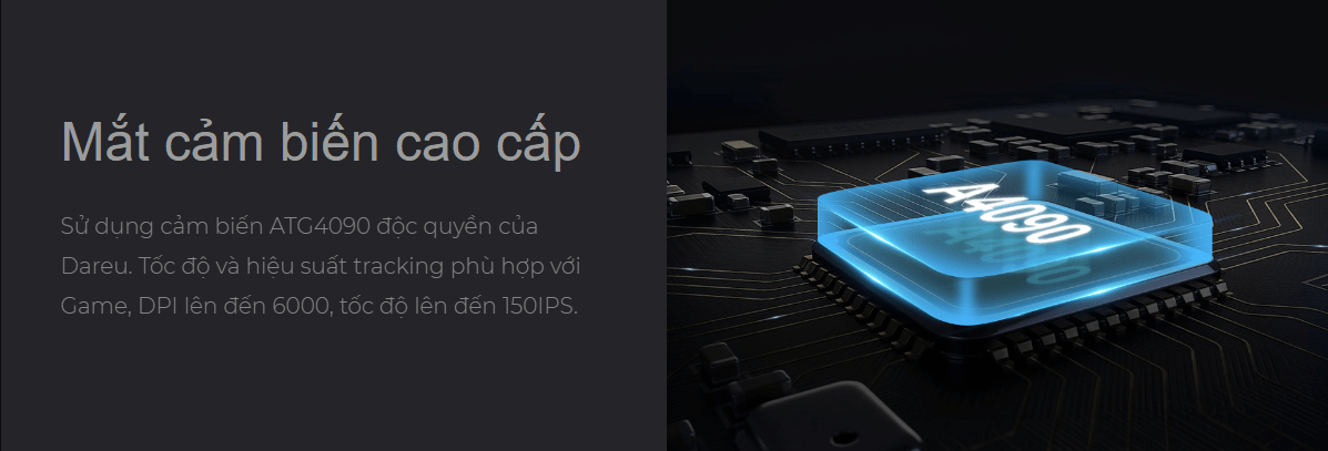 Chuột không dây Dareu EM901X RGB Blue White 5