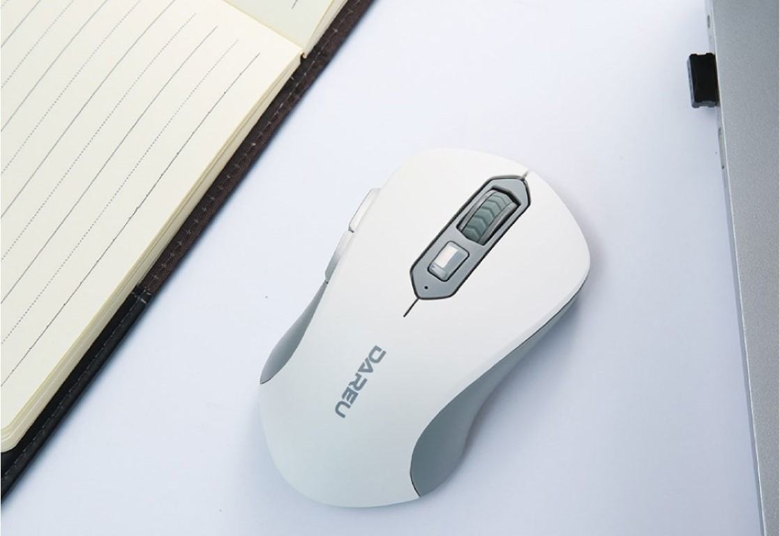 Chuột không dây Dareu LM115G trắng (USB)