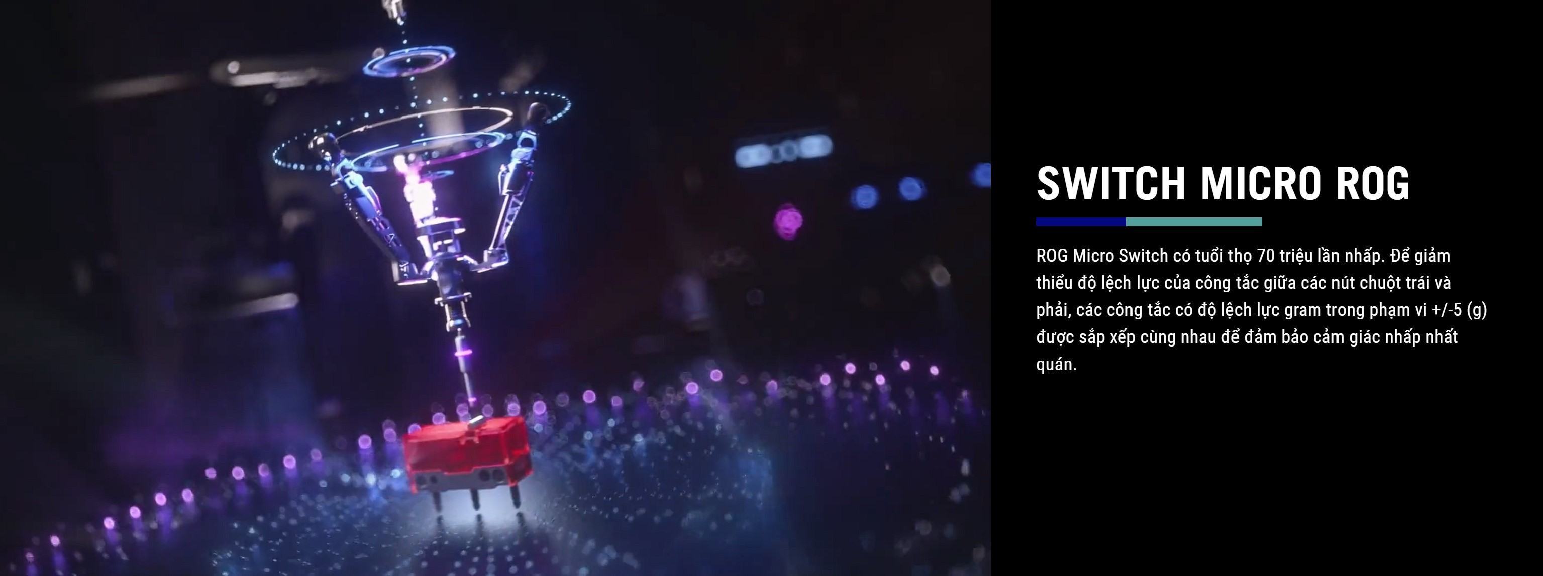 Chuột không dây Gaming ASUS ROG HARPE ACE AIM LAB Black (P713 Bluetooth/Wireless/USB/RGB)