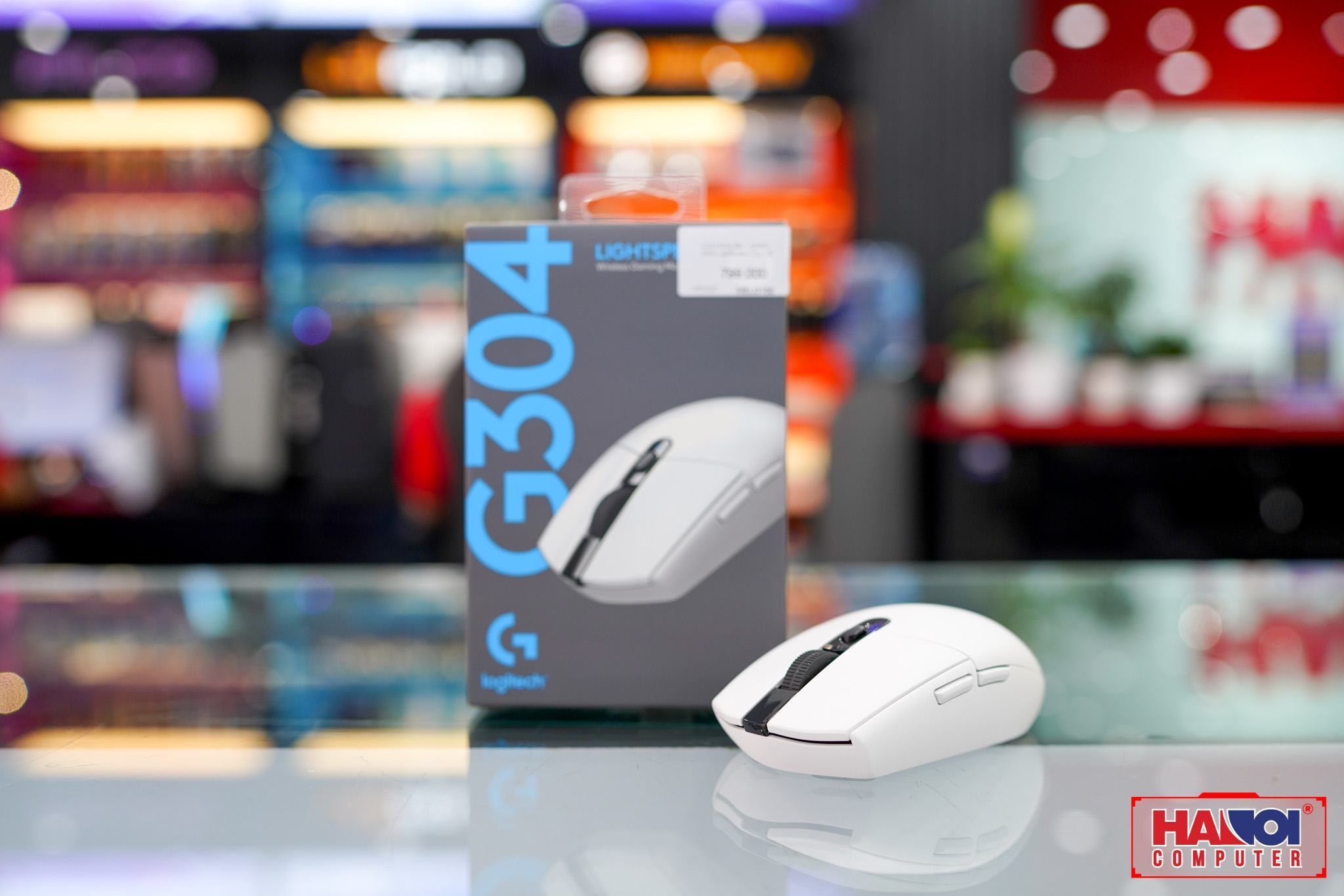 chuot-khong-day-logitech-g304-lightspeed-trang-usb1 Chuột không dây Logitech G304 Lightspeed trắng (USB) trang bị mắt cảm biến hero cao cấp