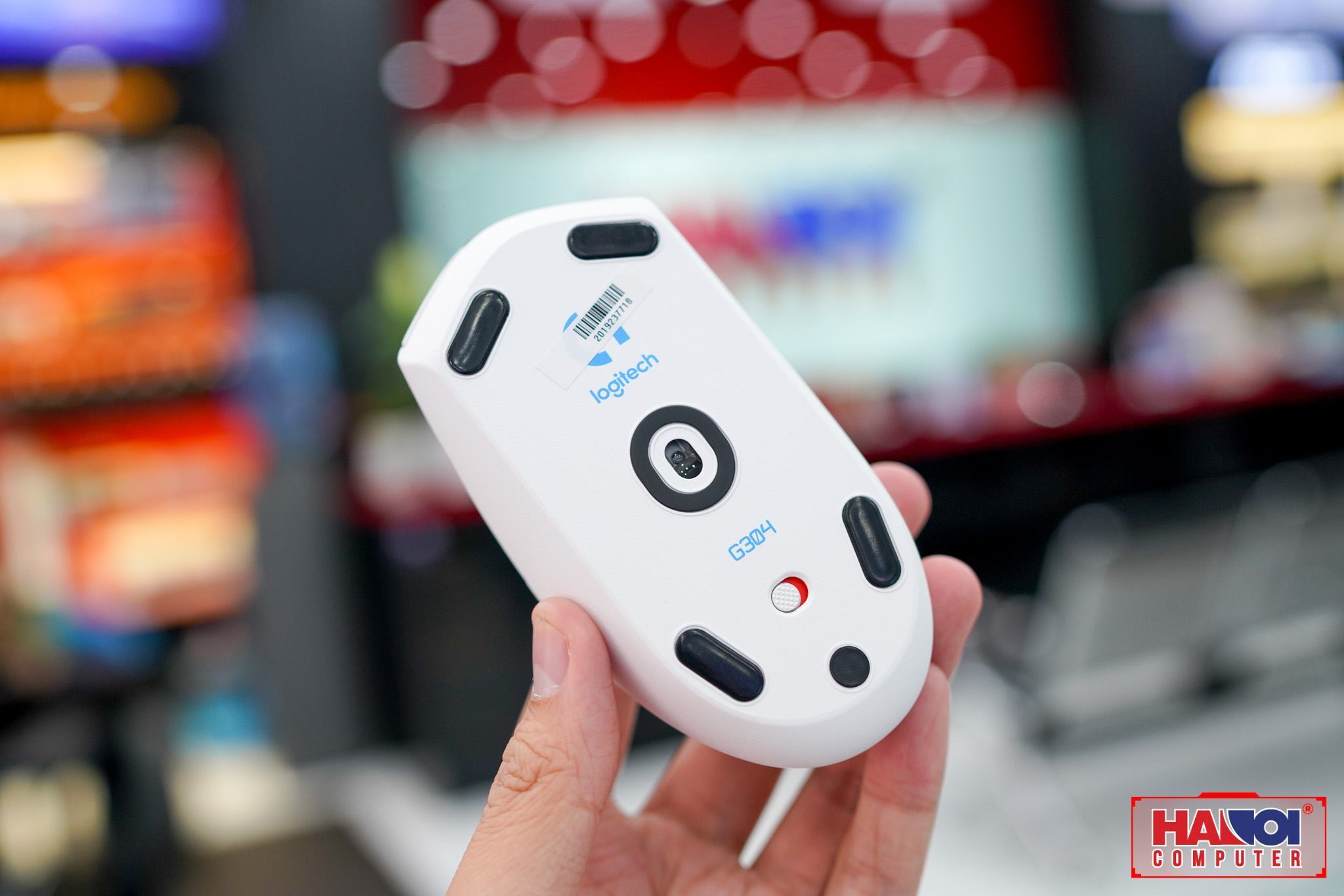 chuot-khong-day-logitech-g304-lightspeed-trang-usb2 Chuột không dây Logitech G304 Lightspeed trắng (USB) trang bị mắt cảm biến hero cao cấp