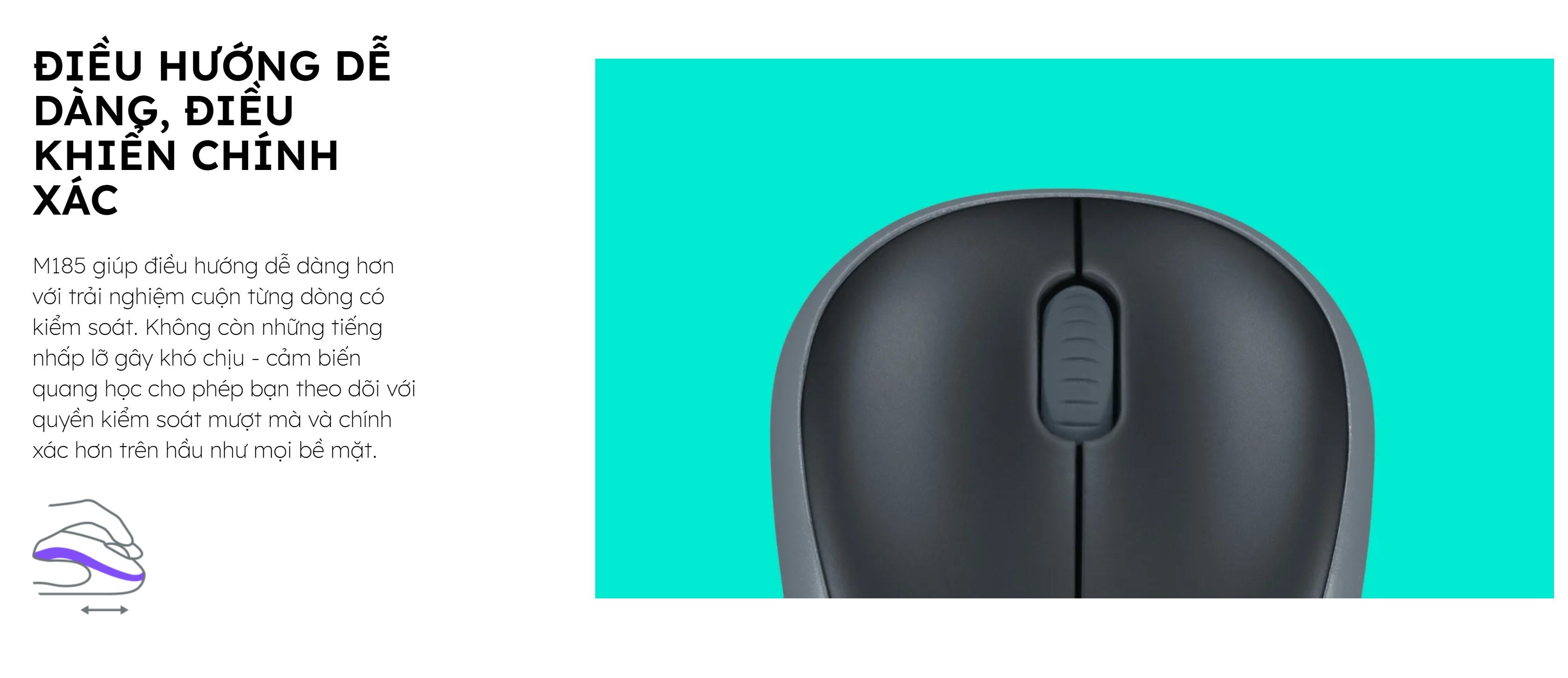 Chuột không dây Logitech M185 Đỏ đen 910-002503