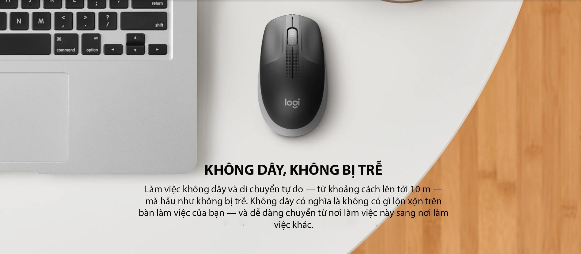 Chuột không dây Logitech M190 đỏ (USB) 3