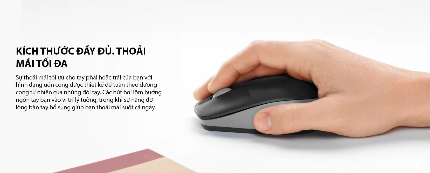 Chuột không dây Logitech M190 đen (910-005913) (USB) 1