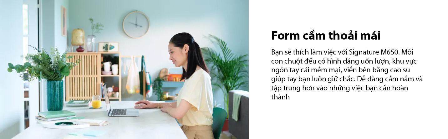 Logitech M650L Signature màu trắng 3