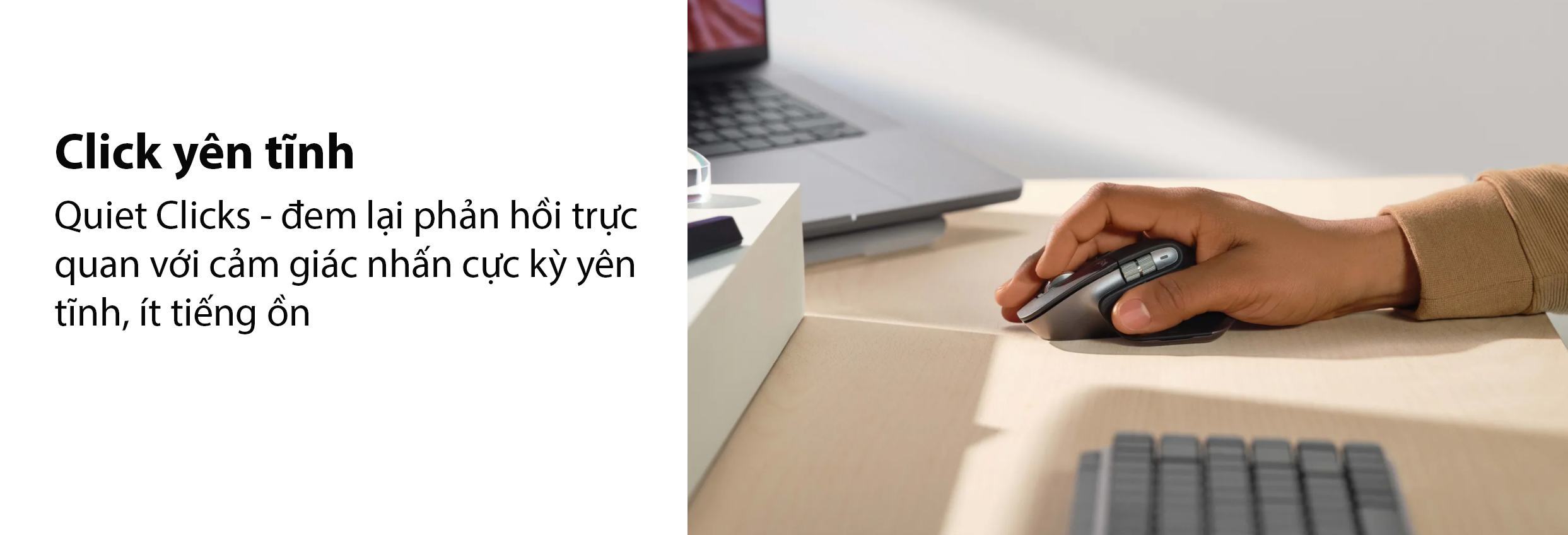 Chuột không dây Logitech MX Master 3S Pale Grey (USB/Bluetooth) (910-006561) 2