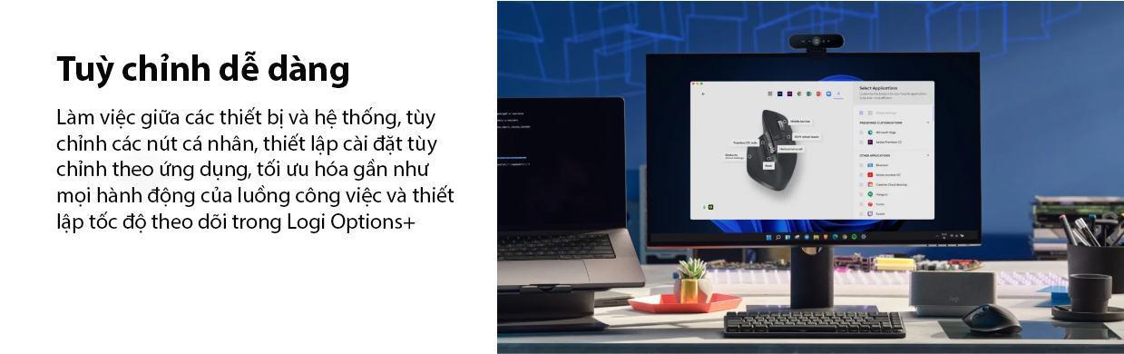 Chuột không dây Logitech MX Master 3S Pale Grey (USB/Bluetooth) (910-006561) 5