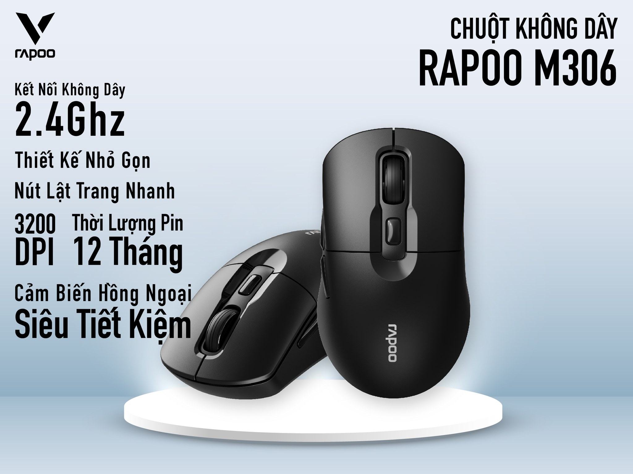 Chuột không dây Rapoo M306 1