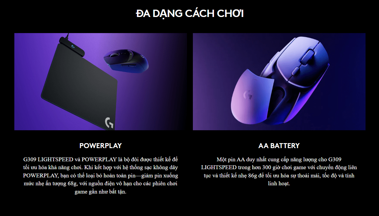 Chuột Gaming Logitech G309 LightSpeed Wireless Black 8