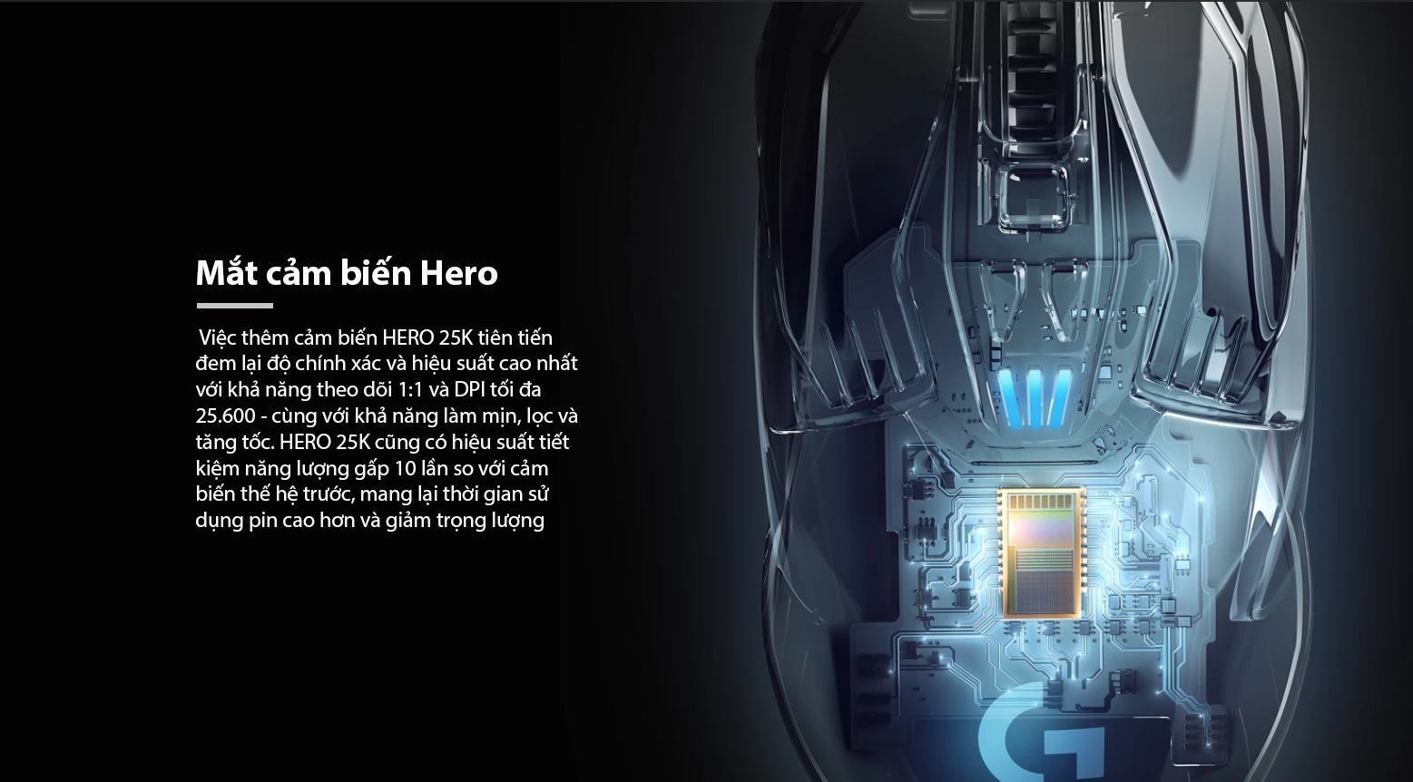 Chuột game Logitech G903 Hero Lightspeed (USB/RGB/Đen) (910-005674) 2