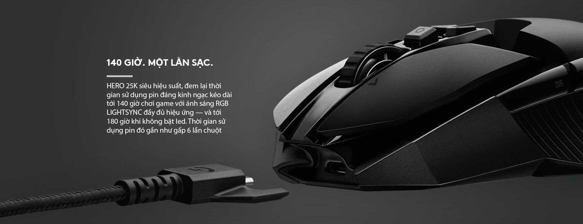 Chuột game Logitech G903 Hero Lightspeed (USB/RGB/Đen) (910-005674) 4