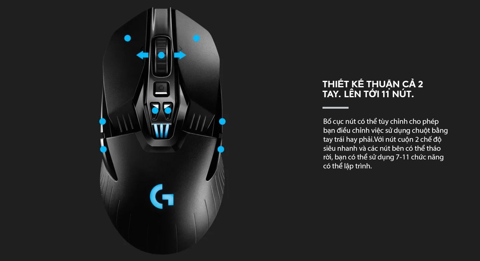 Chuột game Logitech G903 Hero Lightspeed (USB/RGB/Đen) (910-005674) 7