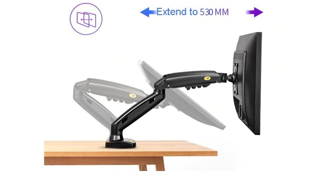 Combo Giá Treo Màn Hình NB F160 (17-27 inch) - Kẹp Laptop NB FP2 3