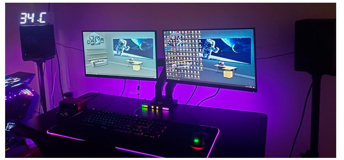 Combo Giá Treo Màn Hình NB F160 (17-27 inch) - Kẹp Laptop NB FP2 4