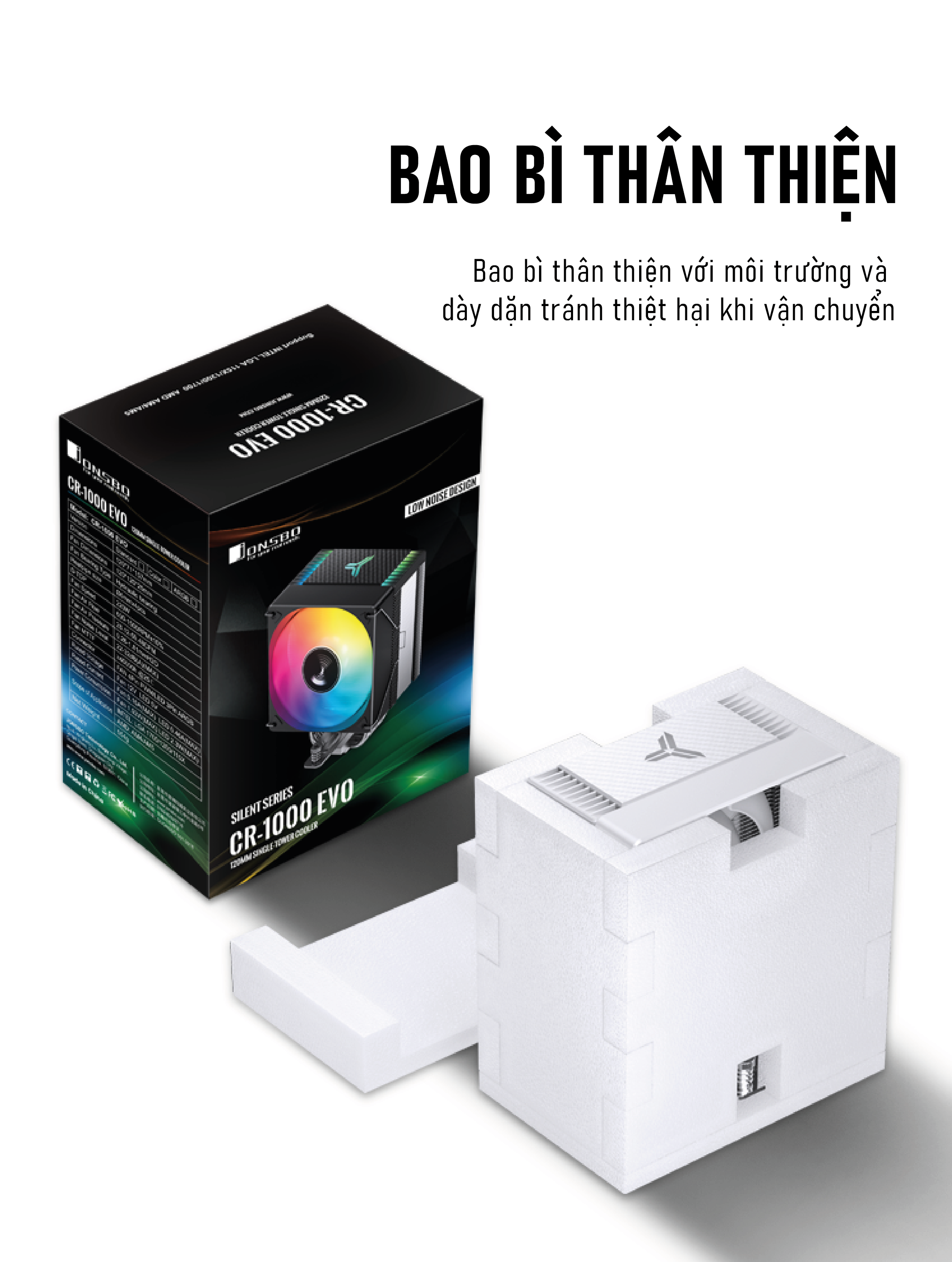 Tản Nhiệt Khí Jonsbo CR-1000 EVO ARGB Black