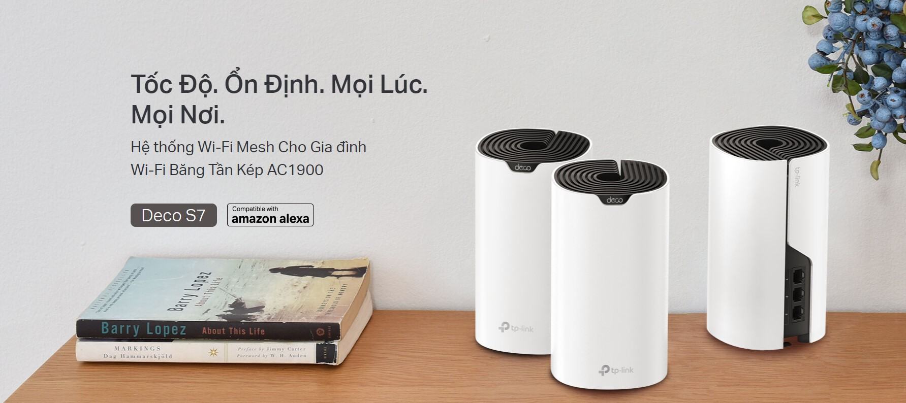 deco-s7-mota1-1 Bộ phát wifi Mesh Tp-Link Deco S7 1 Pack Wireless AC1900