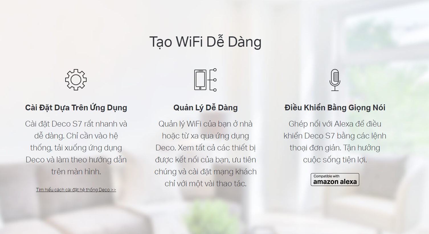 deco-s7-mota6 Bộ phát wifi Mesh Tp-Link Deco S7 1 Pack Wireless AC1900