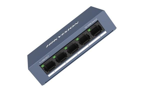 ds-3e0105-o-1 Switch 5 cổng HIKVISION DS-3E0105-O (5 ports 10/100M RJ45, Vỏ kim loại) ảnh 2