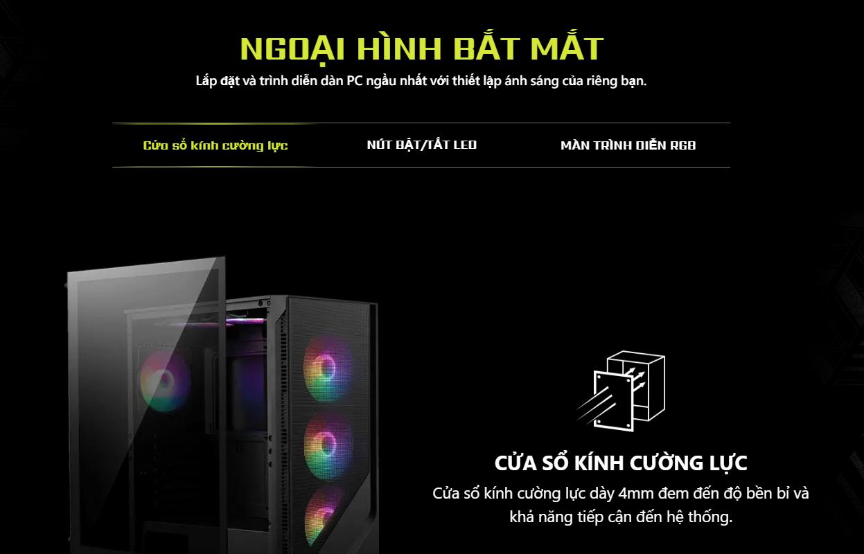 Vỏ case MSI MAG FORGE 120A AIRFLOW 