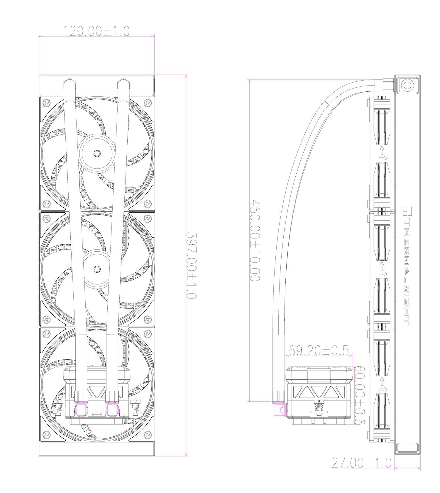 Tản nhiệt AIO Thermalright Frozen Warframe 360 BLACK ARGB