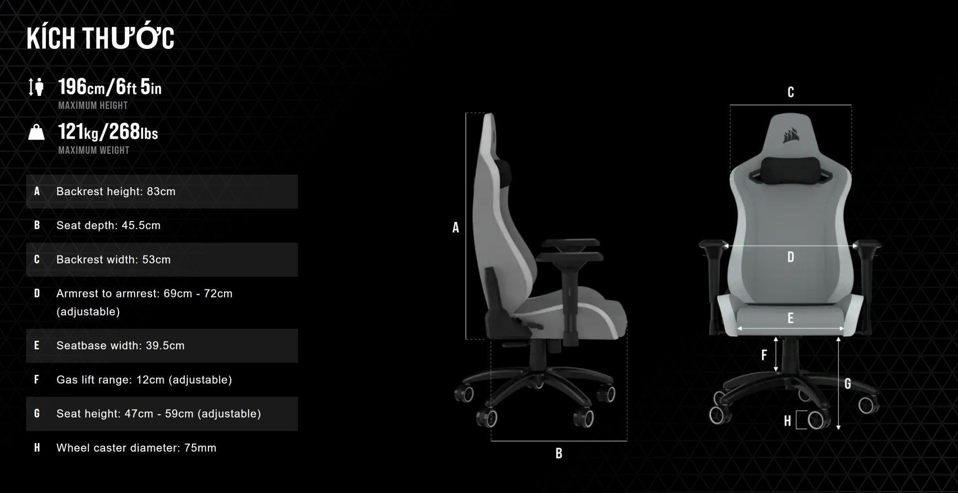 Ghế Game Corsair TC200