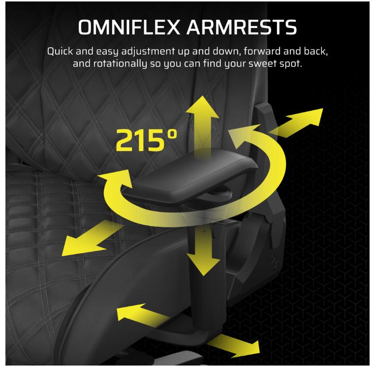 Ghế game Corsair TC500 LUXE Frost 4