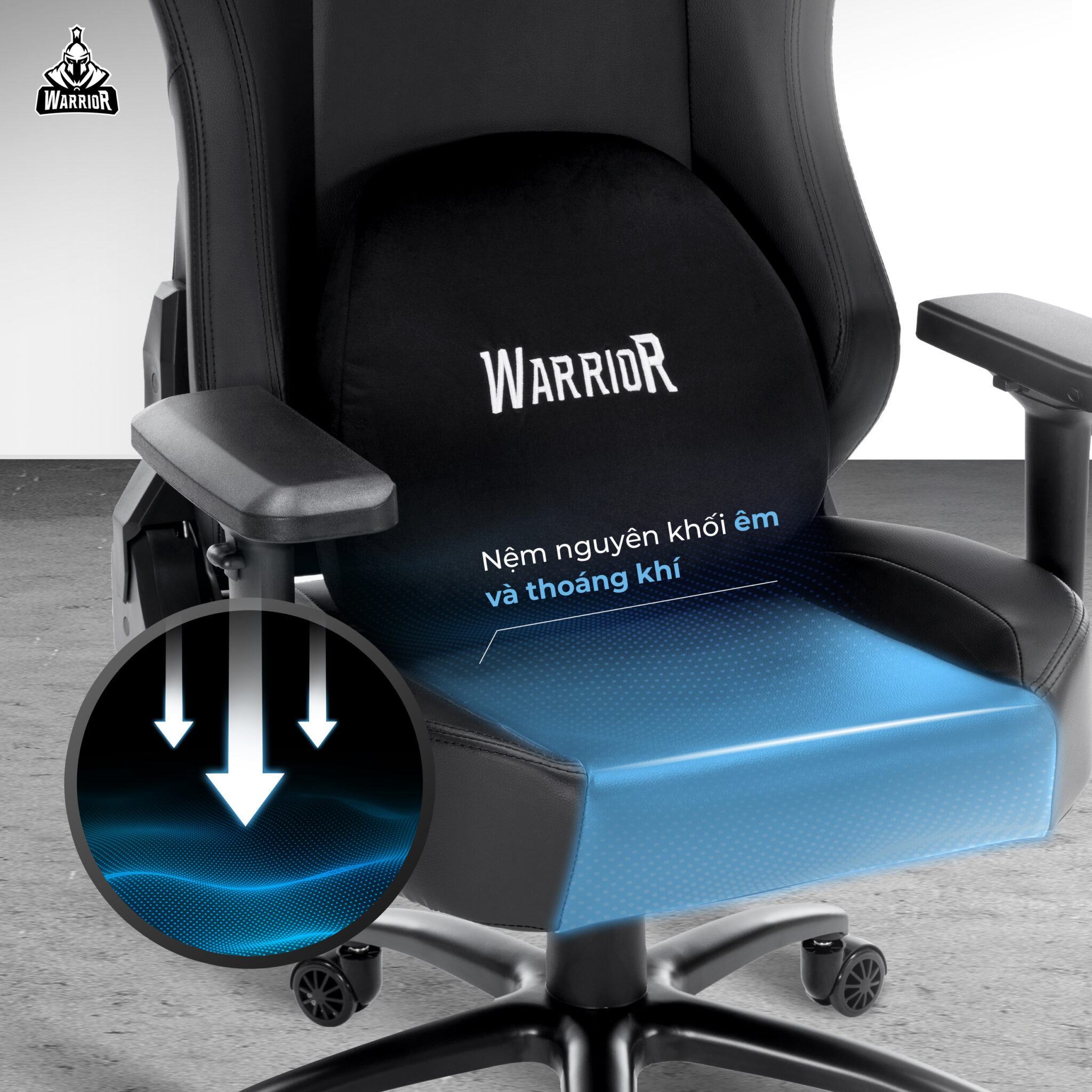 Ghế Gamer Warrior lmmortal Series WGC225 Black 2