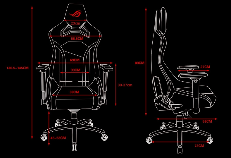 Ghế Game Asus ROG CHARIOT X CORE Grey ảnh 9