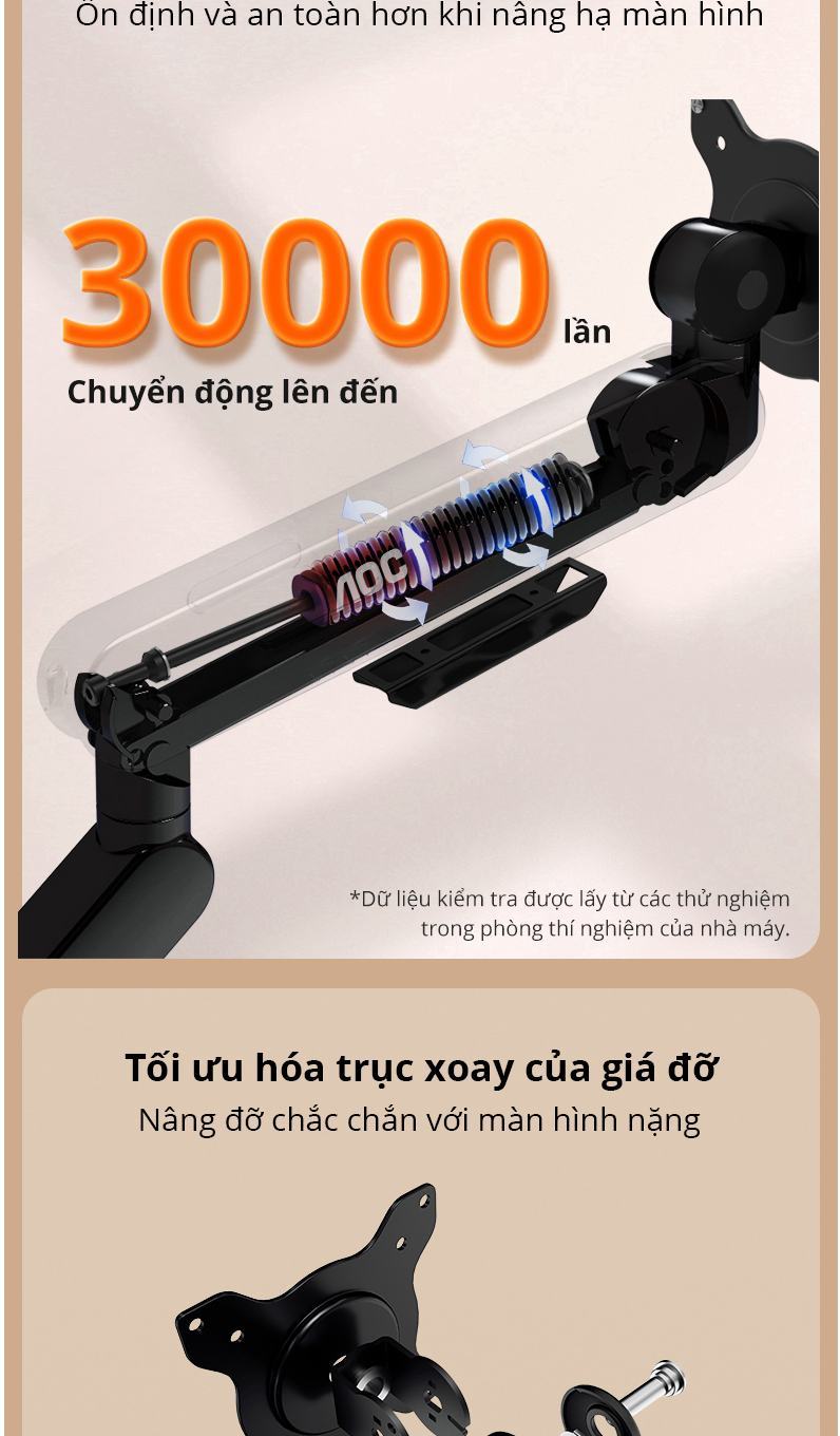 Giá treo 2 màn hình AOC AM420S Silver (17-34 inch)