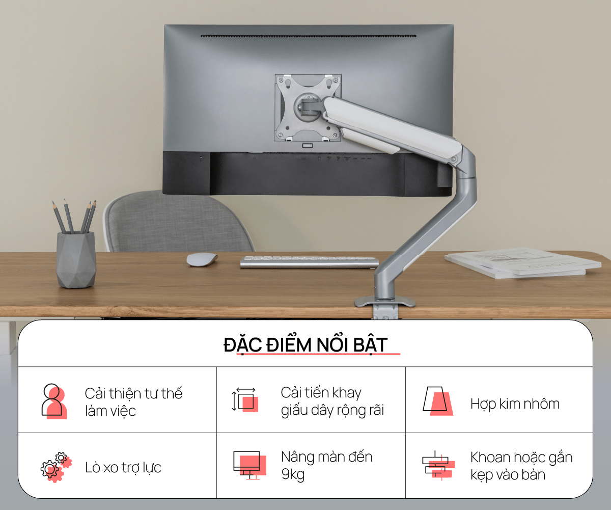 Giá treo màn hình Human Motion T6 Pro 1