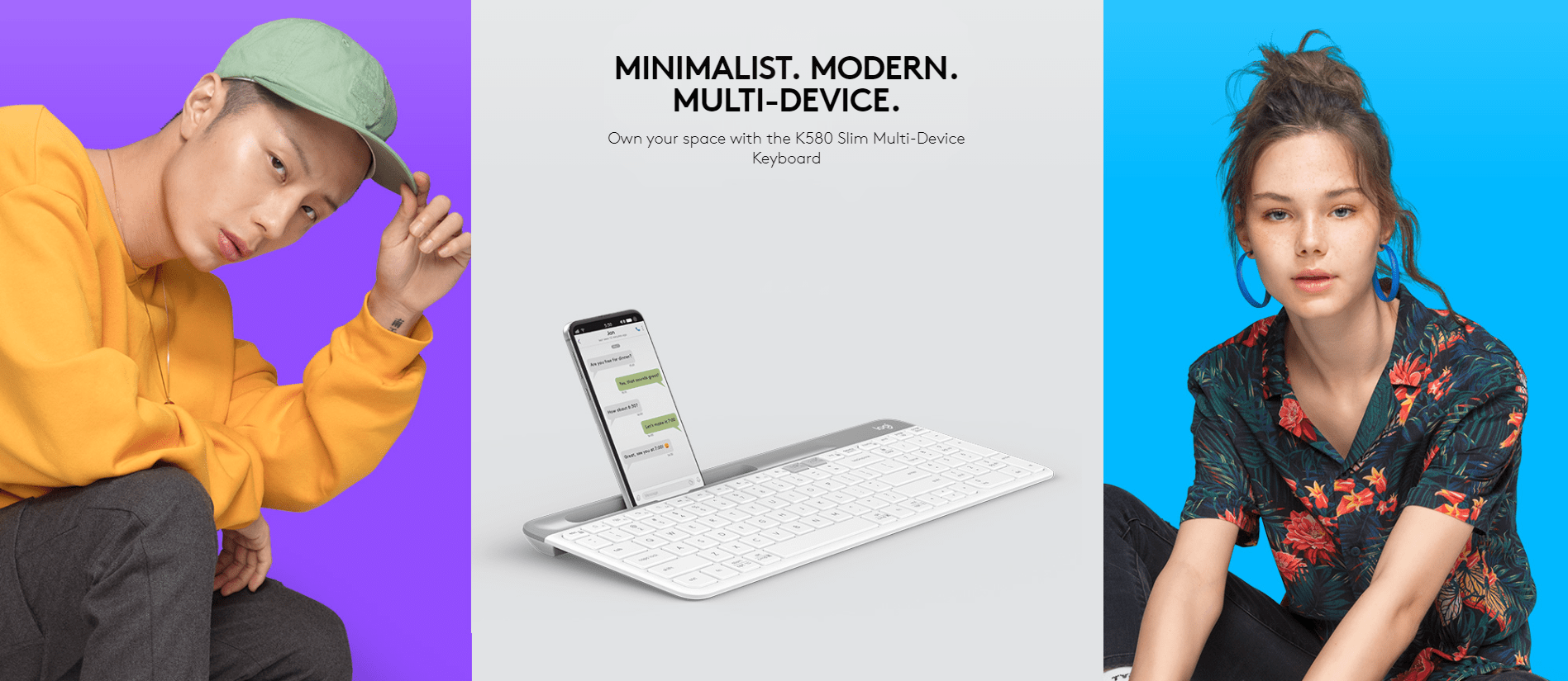 Giới thiệu Bàn phím không dây Logitech K580 trắng (USB/Bluetooth)