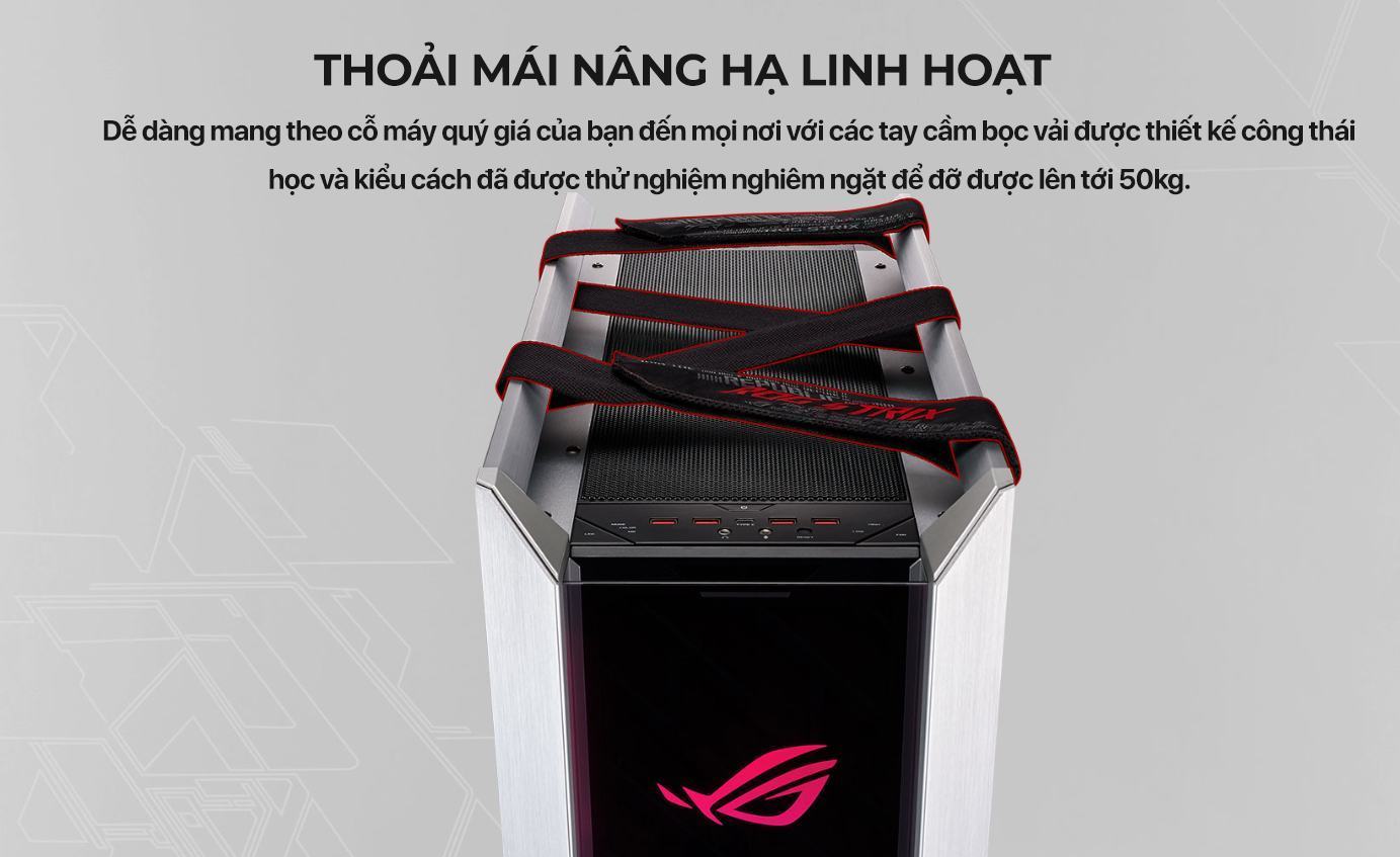 Vỏ case ASUS ROG Strix Helios GX601 White Edition (Mid Tower/Màu Trắng)
