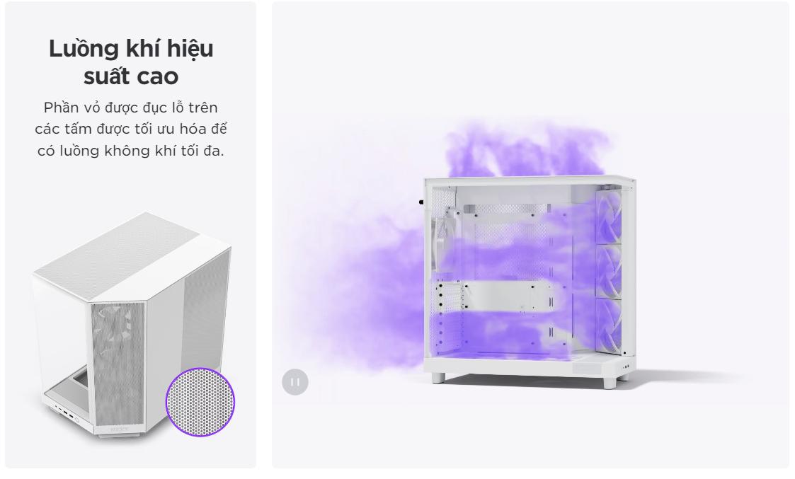 Vỏ máy tính NZXT H6 FLOW RGB