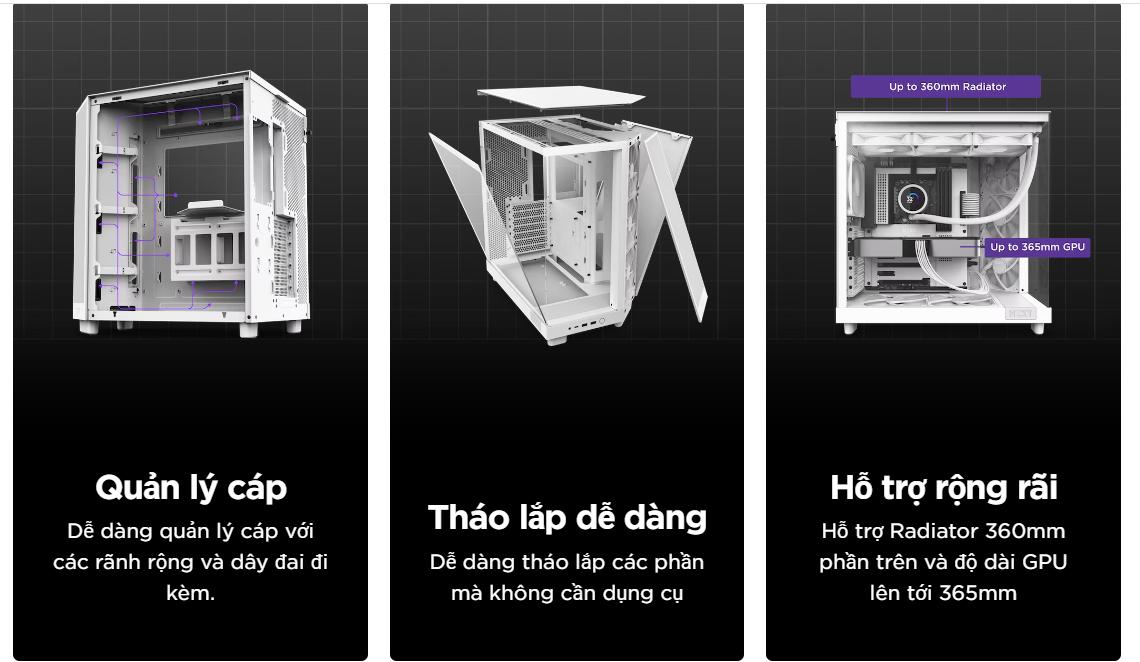 Vỏ máy tính NZXT H6 FLOW RGB