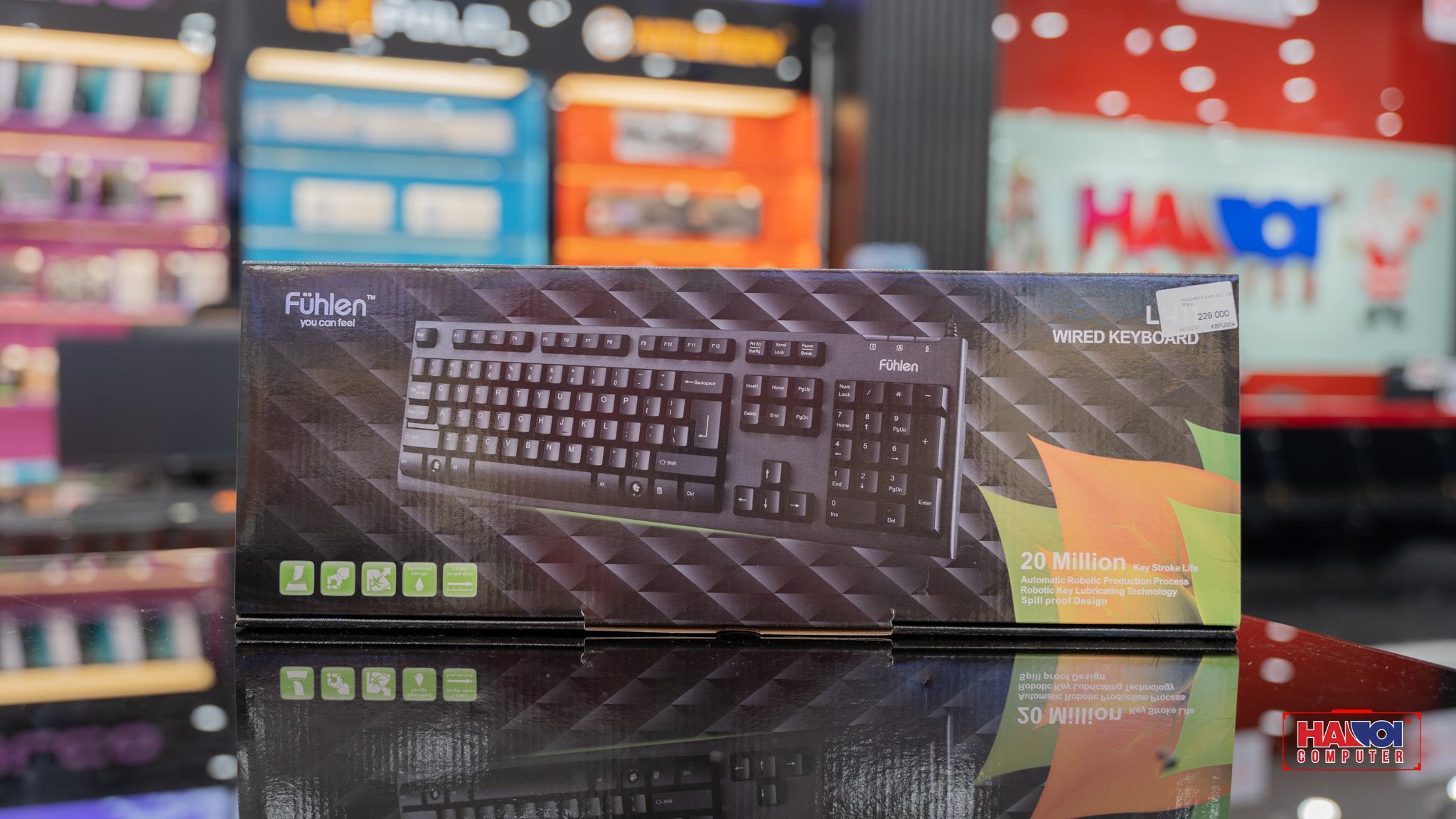 Bàn phím Fuhlen L411 USB Black